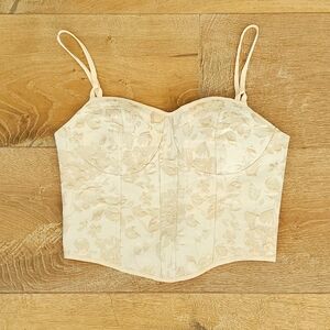 Cider crean and gold corset size xs